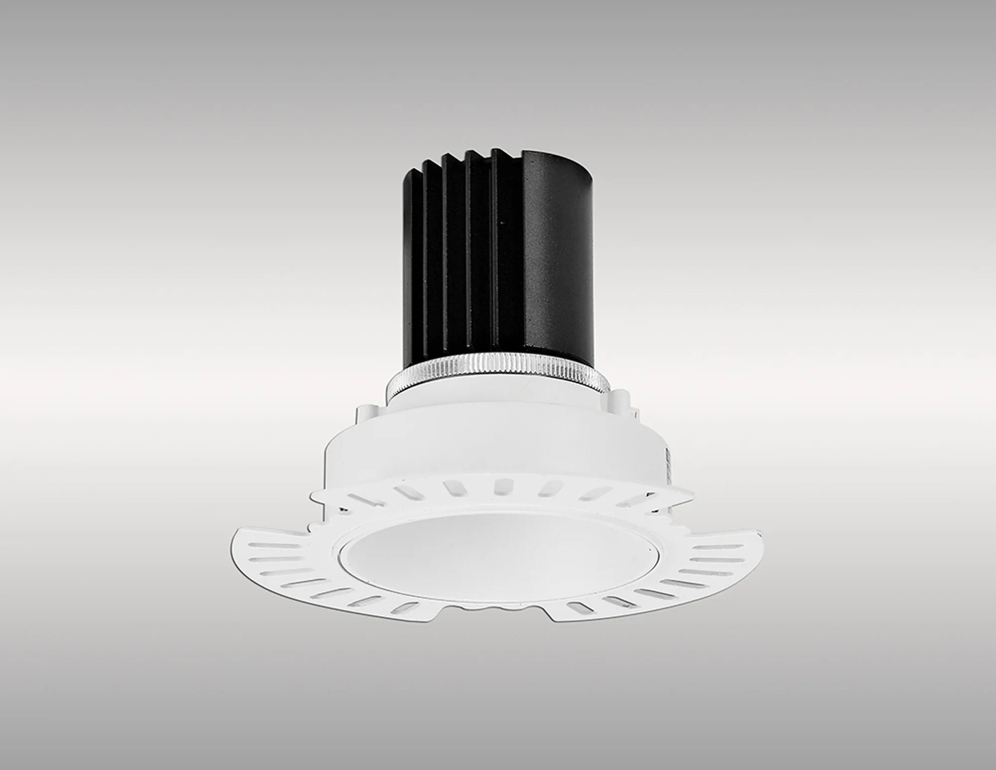 DM201815  Basy 12 Tridonic Powered 12W 3000K 1200lm 24° CRI>90 LED Engine White Fixed Recessed Spotlight, IP20